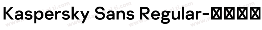 Kaspersky Sans Regular字体转换
